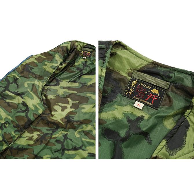 テーラー東洋　TAILOR　TT15549　ベトナムライナーベスト [ Late 1960s Style Vietnam Liner Vest ] [ VIETNAM MAP ]　CAMO　スカジャン　アメカジ | TAILOR TOYO | 03