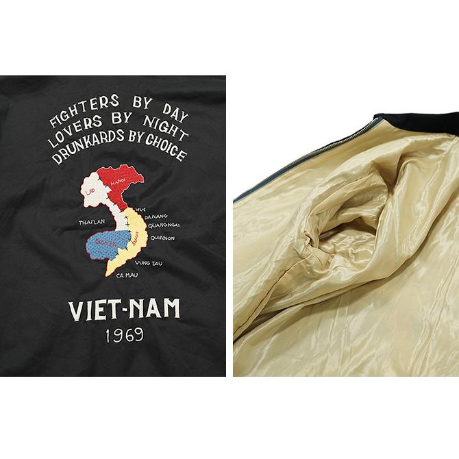 テーラー東洋　TAILOR TOYO　TT15684　ベトジャン [ Late 1960s Style Cotton Vietnam Jacket ]　VIETNAM MAP　スカジャン　アメカジ　メン… | TAILOR TOYO | 03