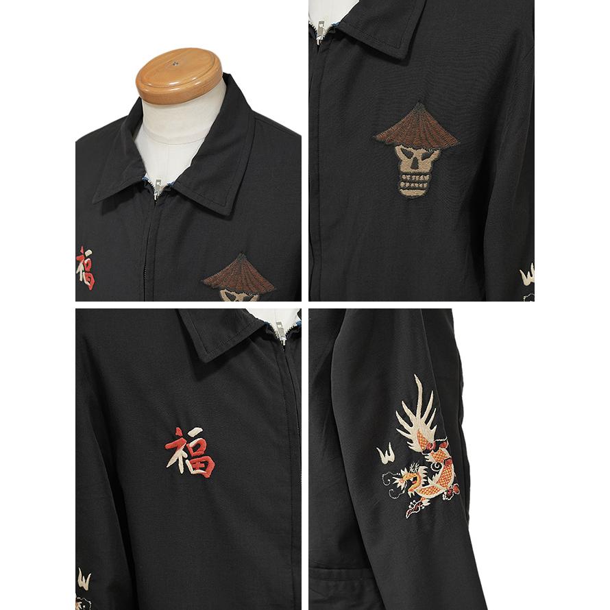 テーラー東洋　TAILOR TOYO　TT15797　ベトジャン　[ Late 1960s Style Cotton Rayon Vietnam Jacket (AGING MODEL) ] [ SKULL ]　スカジャン　アメカジ | TAILOR TOYO | 02