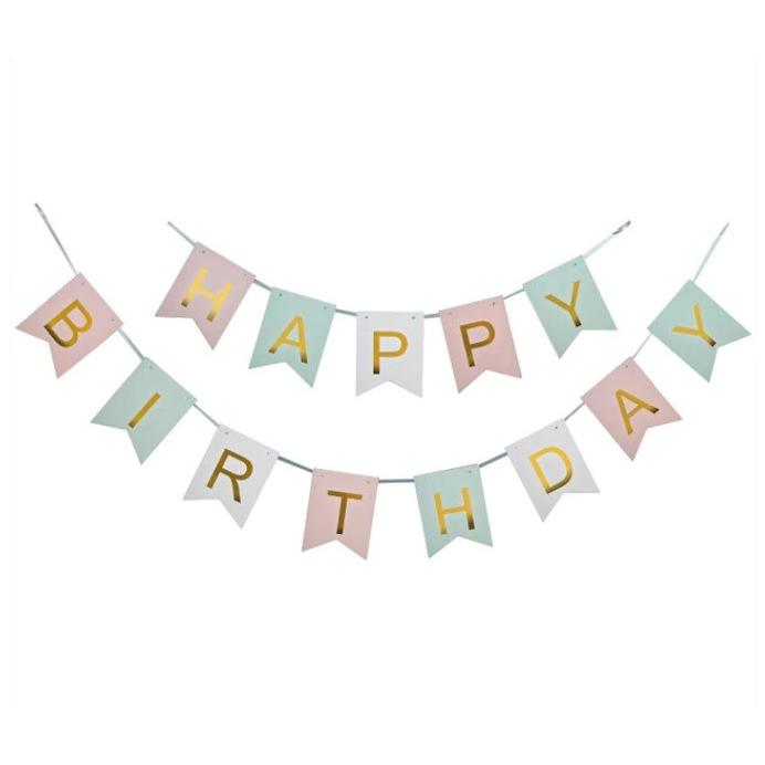 誕生日 パーティ飾り ハッピーバースデー バナー Li Hbb 輸入雑貨のluana Import 通販 Yahoo ショッピング