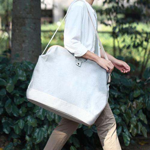 グディ GUDEE ショルダーバッグ ランドリーバッグ コットン 竹 バンブー 大容量 Uroki Carry-all bag Bamboo L GudeeLifeの画像