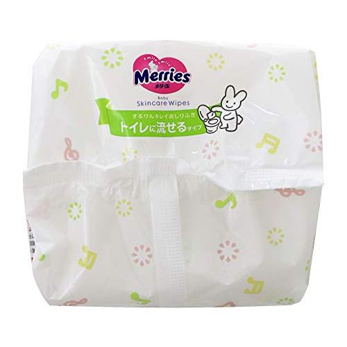 メリーズ　トイレに流せるおしりふき　おしり拭き　1ケース　12袋 メリーズ するりんキレイおしりふき トイレに流せるタイプ