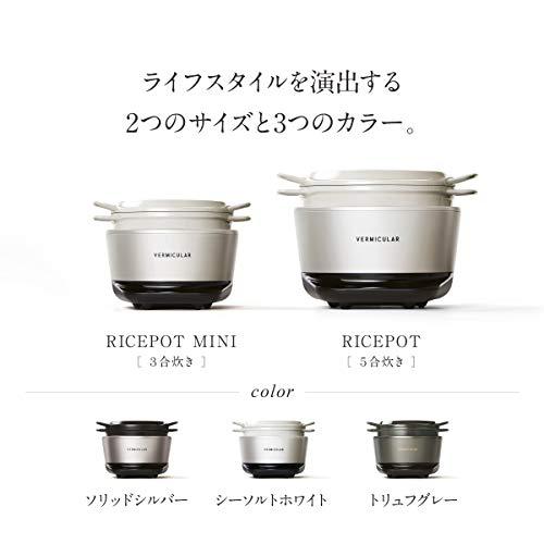 バーミキュラ ライスポット 5合炊き 炊飯器 シーソルトホワイト