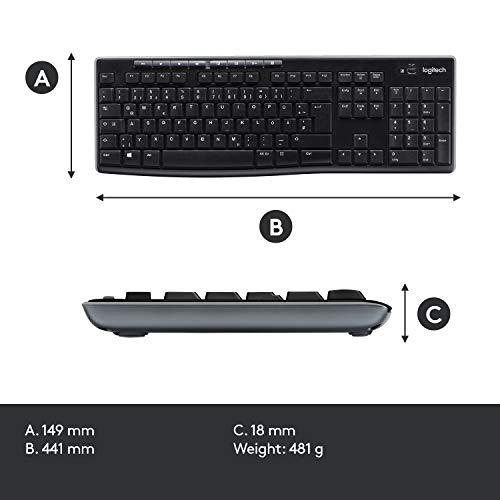 英語版キーボード/マウス  Logitech English Keyboard Wireless Combo (MK270)(920-0045｜luana-shop01｜03