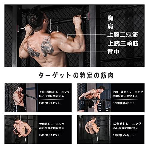INNSTAR 懸垂 補助 トレーニングチューブ 補助バンド 3段調節可能な