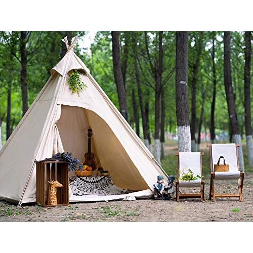 スリーシーズンコットンキャンバスキャンプピラミッドテント2?3