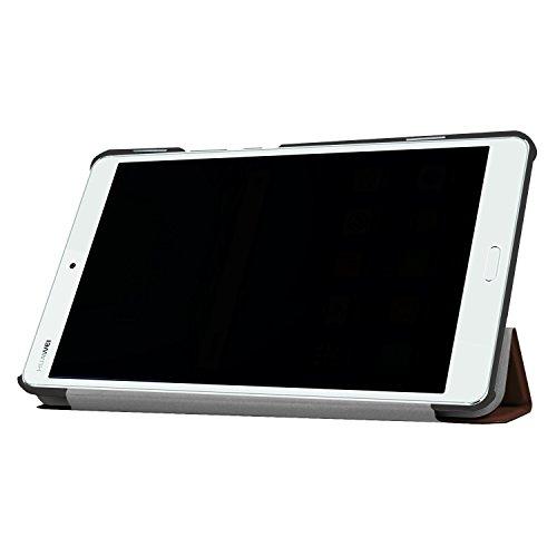 dtab Compact d-01J ケース MediaPad M3 8.4 ケース LeTrade スタンド 機能付き 三つ折 高級PUレザー｜luana-shop01｜06