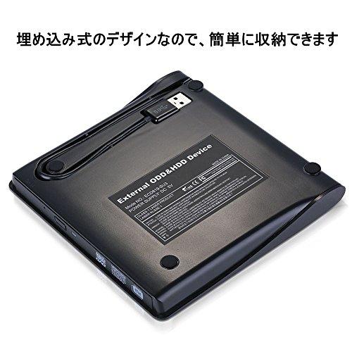 Qtuo USB3.0対応 ポータブルドライブ CD-RW /DVD-RWドライブ Windows/ Mac OS両対応 CD-RW /DVD-｜luana-shop01｜05