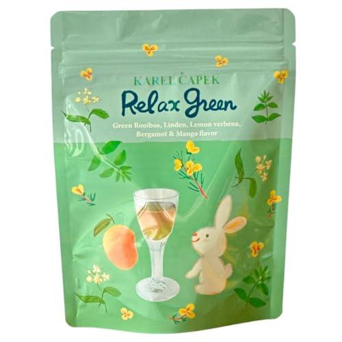 KarelCapek (カレルチャペック) 水出し リラックスグリーン ティーバック 水出し 夏 紅茶 マンゴー ノンカフェイン グリーンルイボス