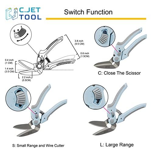 C.Jet Tool 万能ハサミ ステンレス鋼製 多機能 鋼製刃 多目的切断工具 - 金属 DIY 工具 厚紙 段ボール 粗大ゴミ 解体 資源ゴ｜luana-shop01｜04