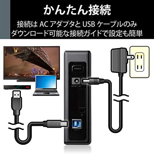 エレコム HDD 外付けハードディスク 2TB SeeQVault対応 テレビ録画