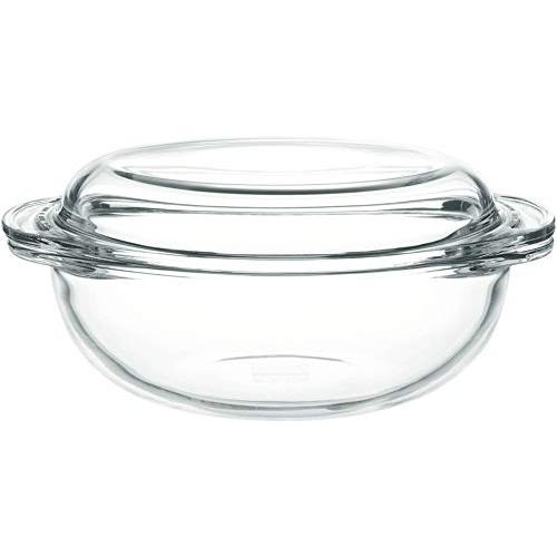 iwaki(イワキ) 耐熱ガラス キャセロール 1.5L B683 電子レンジ調理