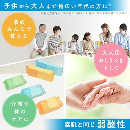 レック(LEC) レック 純水99.9% 大人用 流せる おしりふき 中判サイズ 60枚入 日本製 弱酸性 無香料｜luana-shop01｜04