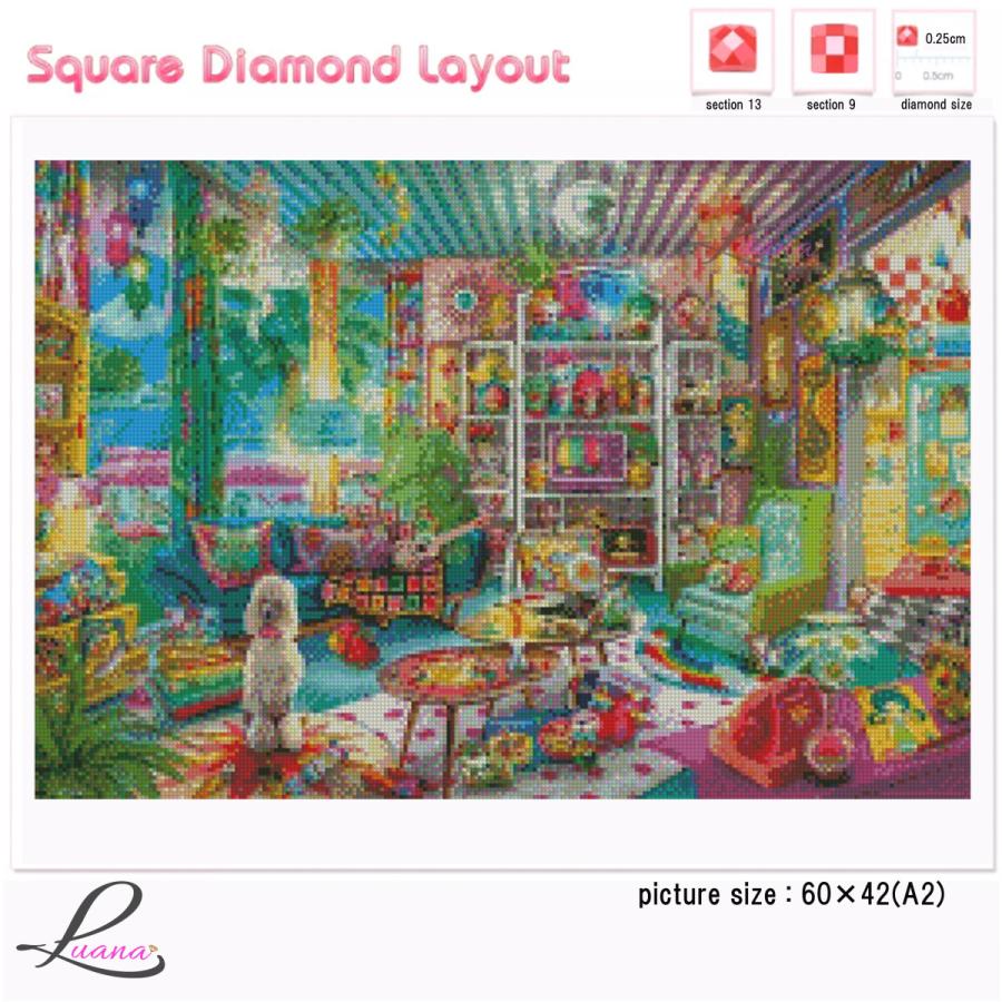 ダイヤモンドアート ダイヤモンドペインティング ハンドメイドキット