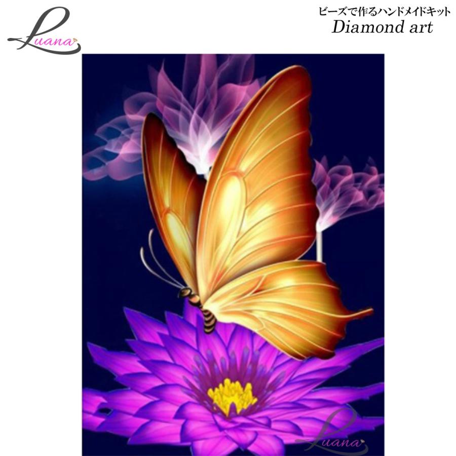 ダイヤモンドアート ダイヤモンドペインティング ハンドメイドキット モザイクアート 幻想的 蝶 美しい 趣味 ビーズ 花 プレゼント 手芸 Dia 23 ダイヤモンドアートluana 通販 Yahoo ショッピング