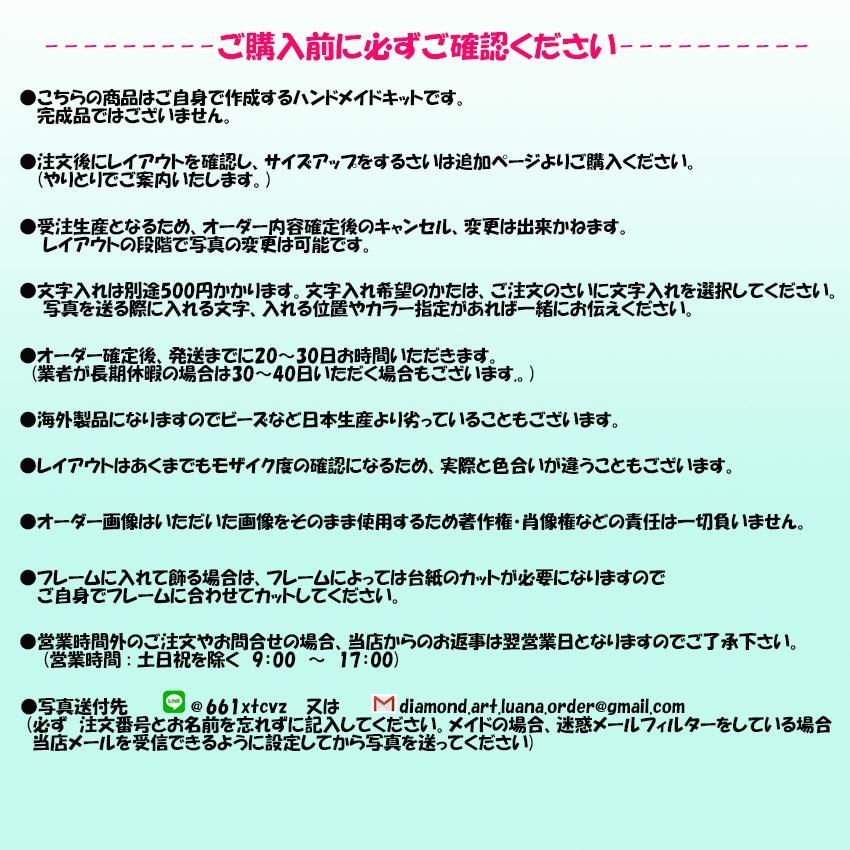 ダイヤモンドアート オーダー フォトカスタム 記念 プレゼント ウェルカムボード 誕生日 プレゼント 敬老の日 父の日 母の日 結婚式 大 Dia Order L ダイヤモンドアートluana 通販 Yahoo ショッピング