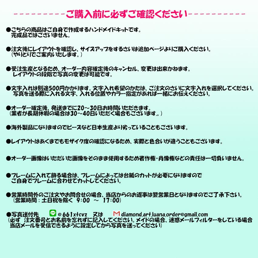 ダイヤモンドアート　オーダー　フォトカスタム　記念　プレゼント　ウェルカムボード　誕生日　プレゼント　敬老の日　父の日　母の日　結婚式　小｜luana｜16