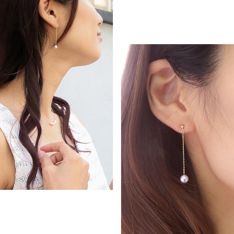 パール ピアス 揺れる 18k ぶら下がり パールピアス 18金 k18 パール ピアス 揺れる 18k ぶら下がり パールピアス 18金 k18