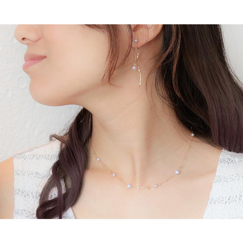 パール ステーションネックレス ロング k18 パールネックレス 18 パール ステーションネックレス ロング k18 パールネックレス 18
