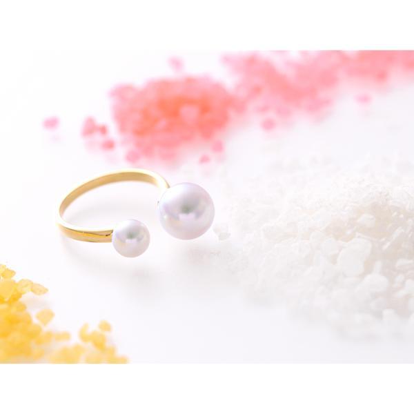 パール リング 指輪 k18 9号 10号 6mm パールリング カジュアル 18金