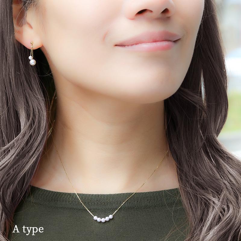 パール ネックレス 一粒 厳選 k18 パールネックレス カジュアル 18金