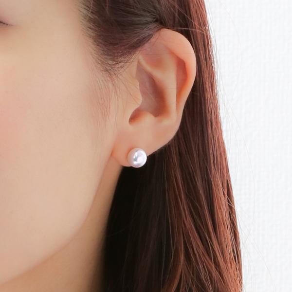 花珠級 パール ピアス 18k 一粒 7.5mm 8.0mm スタッド パールピアス 18金 k18 あこや シンプル レディース 入学式 ギフト おしゃれ フォーマル 卒業式 入学式の画像