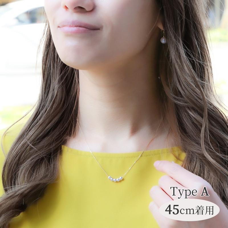 パール ネックレス 一粒 厳選 k18 パールネックレス カジュアル 18金 18k レディース シンプル  結婚式 ラインネックレス 女性 入学式 ギフト スルーネックレスの画像