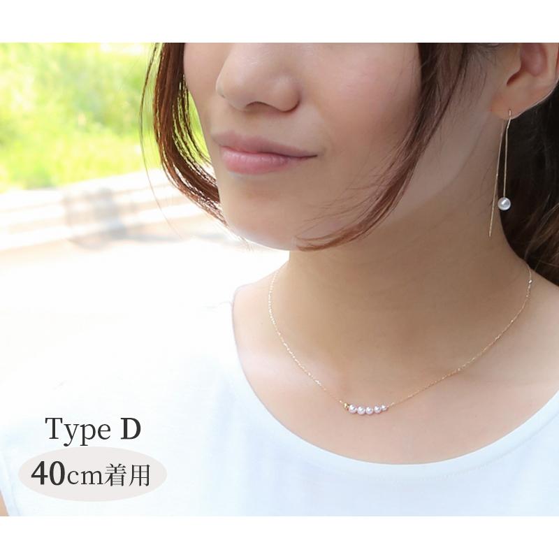 パール ネックレス 一粒 厳選 k18 パールネックレス カジュアル 18金 18k レディース シンプル  結婚式 ラインネックレス 女性 入学式 ギフト スルーネックレスの画像