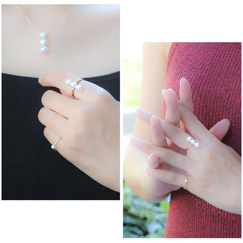 パール リング 指輪 k18 10号 11号 12号 5.5mm 6.0mm パールリング