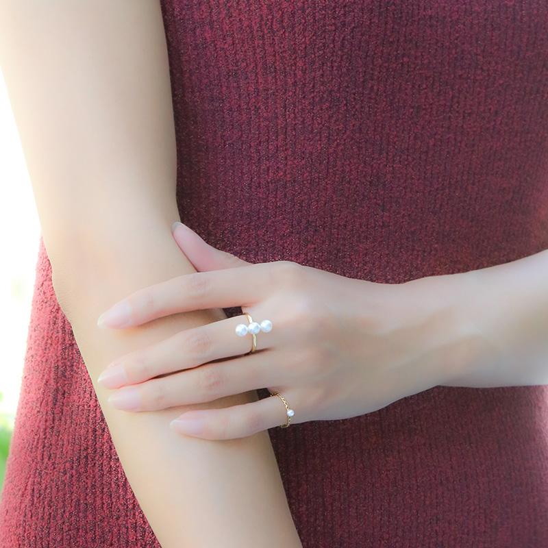 パール リング 指輪 k18 10号 11号 12号 5.5mm 6.0mm パールリング