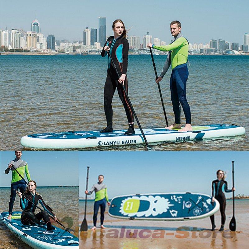 ロングボード SUP サップ スタンドアップパドルボード サーフボード インフレータ ファミリーボード 空気注入式 マリンスポーツ 成人用 LANYUBAUER 2人用 