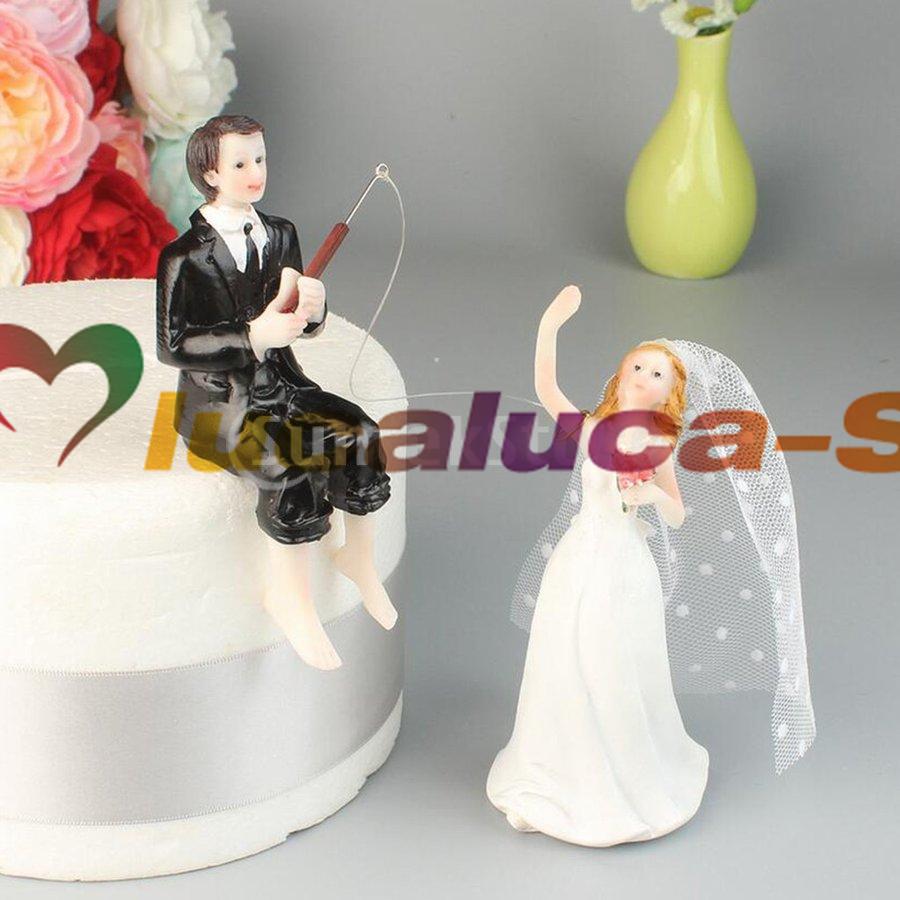 ケーキトッパー 結婚式 ウエディングケーキ カップル 樹脂人形 置物 装飾 ロマンチック 多仕様選べ 2 Pc4 Lucaluca Store 通販 Yahoo ショッピング