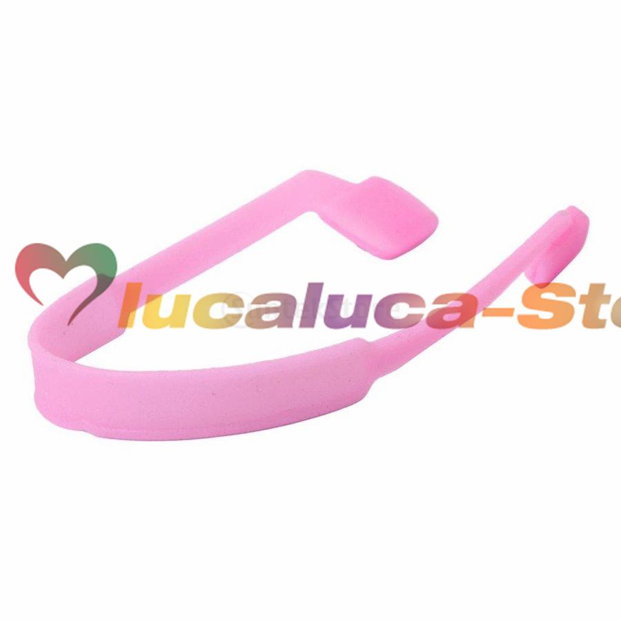 Lucaluca Storeノーブランド品 子供用 シリコーン メガネ ストラップ スポーツ バンド コード ホルダー サングラス 5色選ぶ ピンク 人気ブレゼント