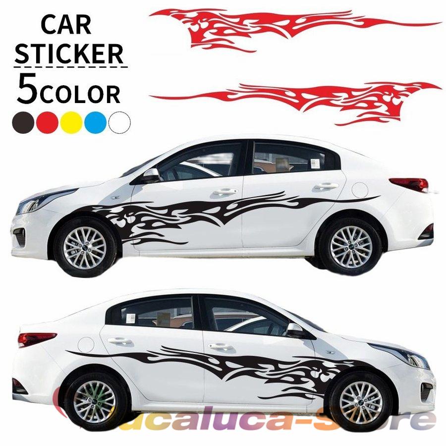 カーステッカー 車用ステッカー ボディステッカー シール ファイヤーパターン 炎 全車ステッカー カッティングステッカー 自動車用 車用品 カー用品 Pc6b Lucaluca Store 通販 Yahoo ショッピング