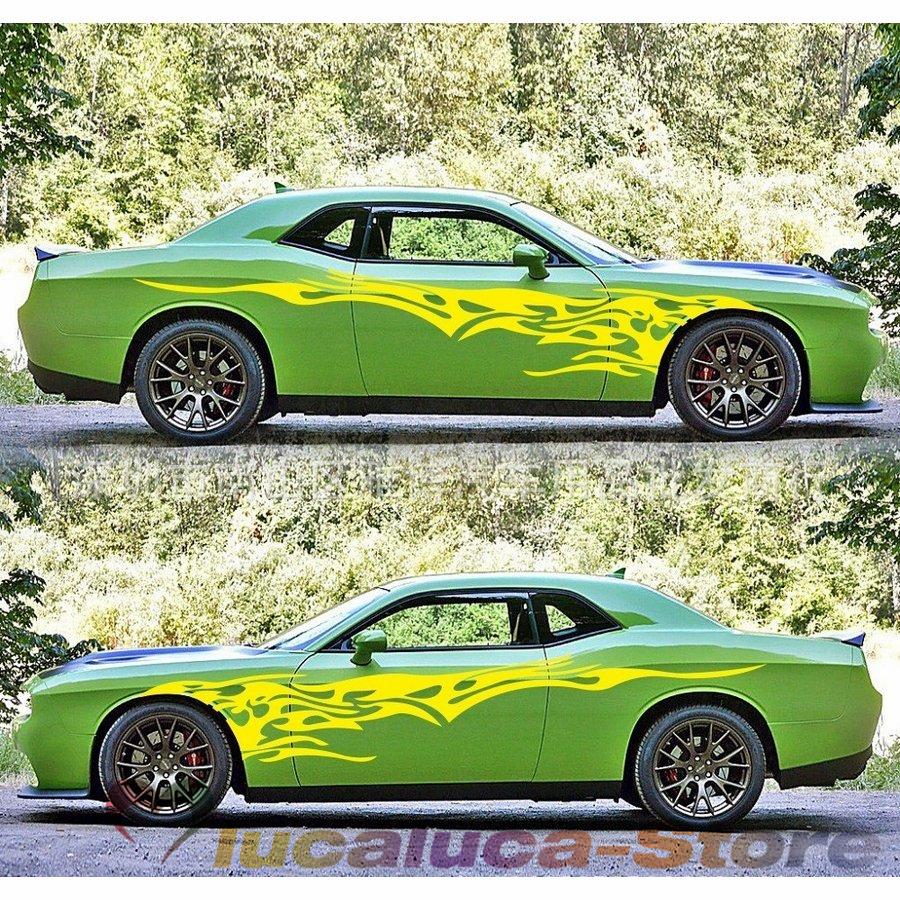 カーステッカー 車用ステッカー ボディステッカー シール ファイヤーパターン 炎 全車ステッカー カッティングステッカー 自動車用 車用品 カー用品 Pc6b Lucaluca Store 通販 Yahoo ショッピング