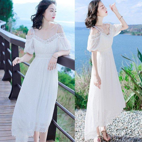 21激安通販 夏 マキシワンピース キャミワンピ半袖 白ワンピース ホワイト ワンピース レディース ロングワンピースワンピース マキシワンピマキシワンピ ワンピース ワンピース サイズ S Panero Shop