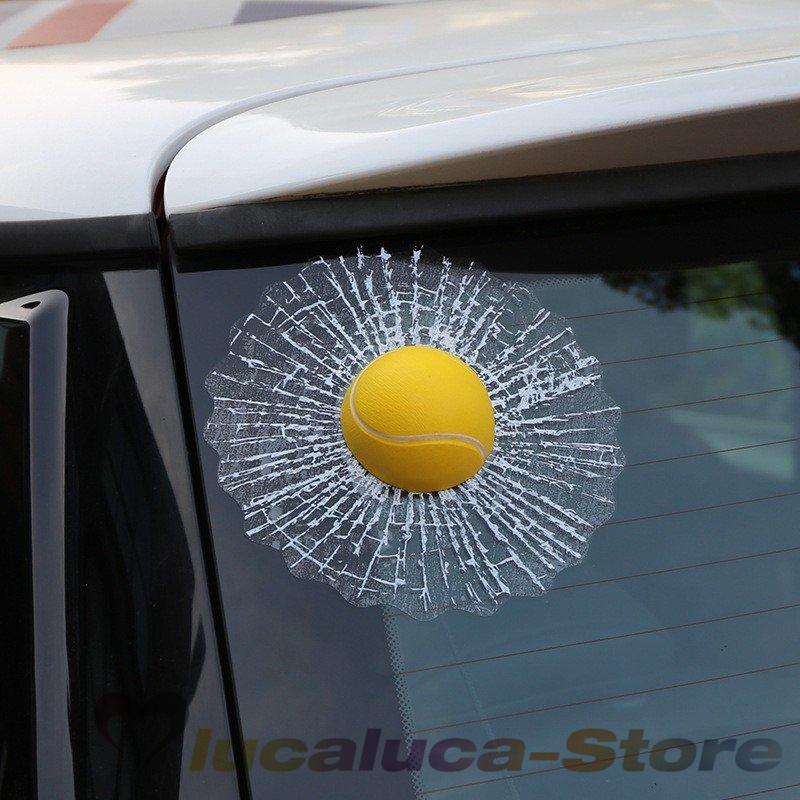 カーステッカー 車 3d シール立体ステッカー ガラス割れ風 ボール ユニーク お洒落 外装 ドレスアップ ジョーク いたずら ドッキリ カー用品 デ Pfaf Lucaluca Store 通販 Yahoo ショッピング
