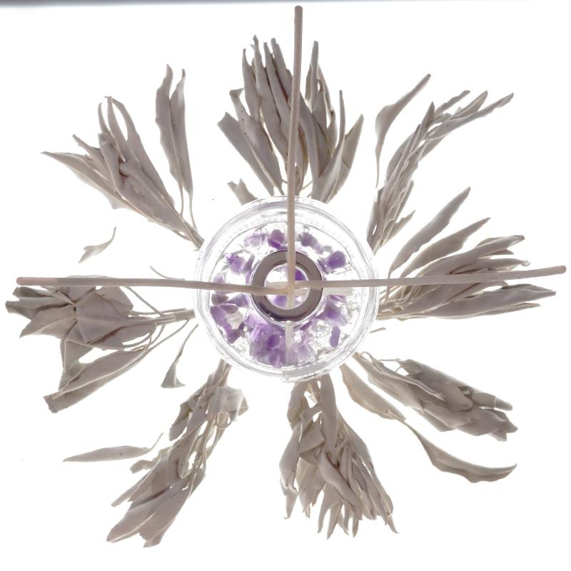 ホワイトセージ 浄化ディフューザー 天然成分100% LUCAS ルカス【空間浄化のディフューザー　天然石入り】 ルームフレグランス |  | 13