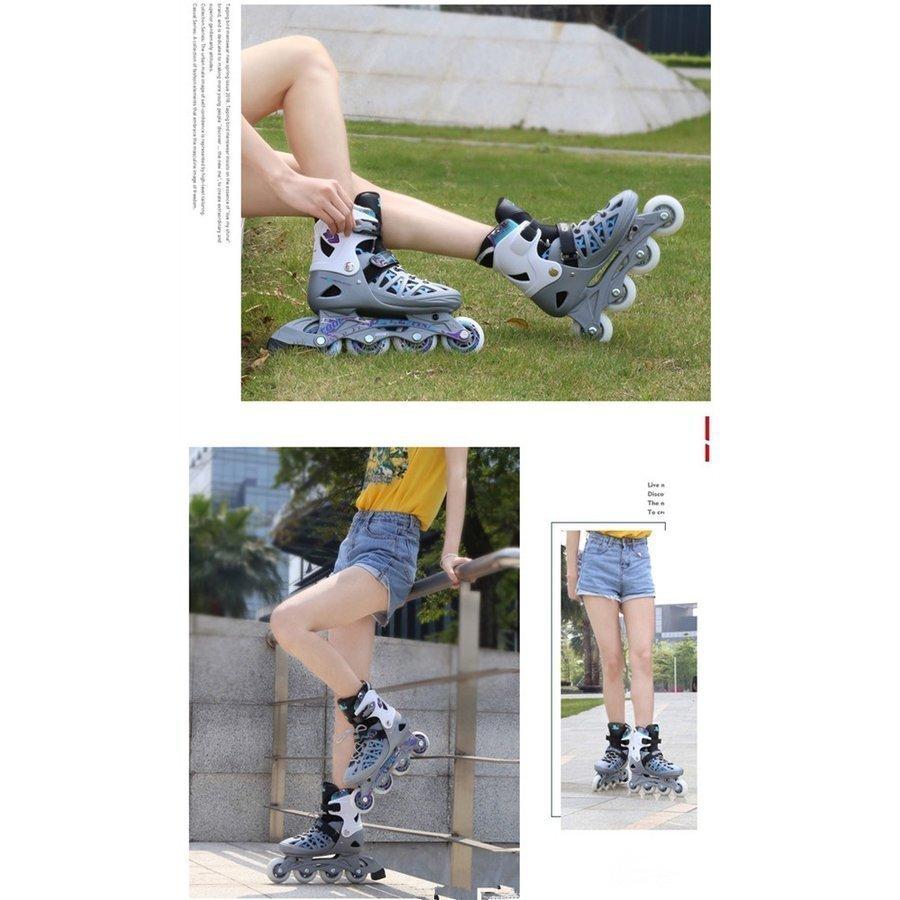 至上 子供用 インラインスケート キッズ ローラースケート ジュニア 女の子 男の子 初心者 向け サイズ調整可能
