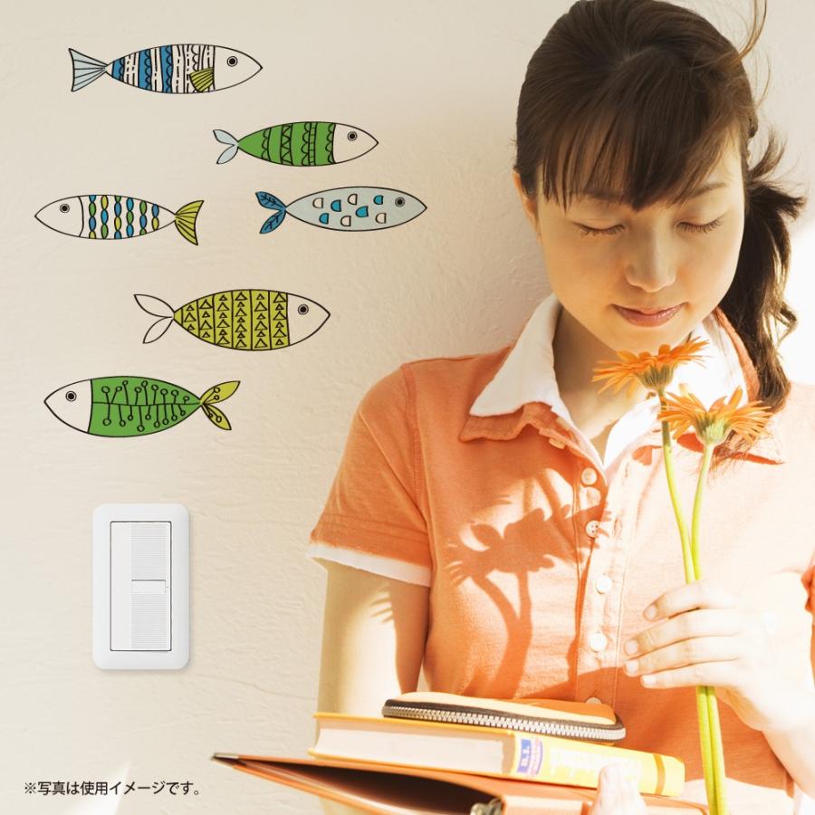 ウォールステッカー さかな S 捧呈 魚 フィッシュ 北欧 海 熱帯魚 壁紙 アクアマリン ポスター アート シール