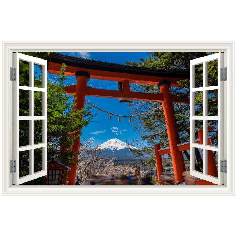 ウォールステッカー 窓枠 富士山 鳥居 日本製 Mu3 壁紙 木 森林 シール 神社 自然 風景 景色 北欧 旅行 写真 Acw 0007 Myn M Lucca 通販 Yahoo ショッピング