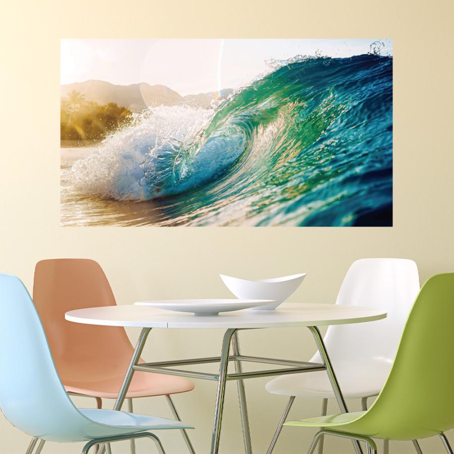 Mu3アクセント壁紙 ビックウェーブ ウォールステッカー 日本製 海 波 ビーチ サーフィン 海岸 夏 写真 ポスター シール Acw 0019 Kyn N Lucca 通販 Yahoo ショッピング