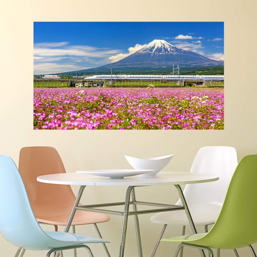 富士山 新幹線 ウォールステッカー 日本製 壁紙 Fuji 花 フラワー ポスター Acw 0043 Kyn N Lucca 通販 Yahoo ショッピング