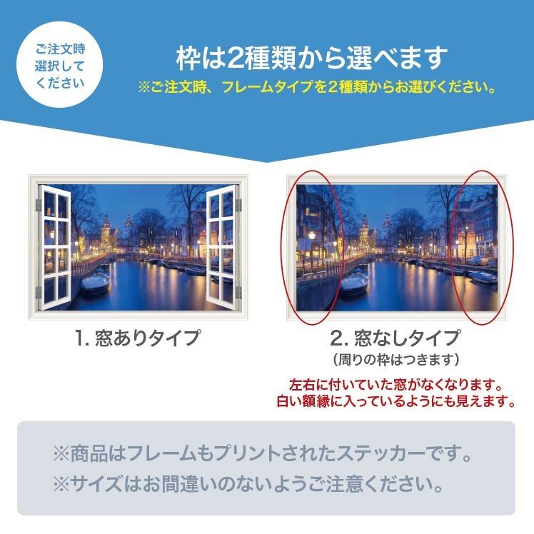 ウォールステッカー 窓枠 富士山 新幹線 花 日本製 MU3 壁紙 フラワー