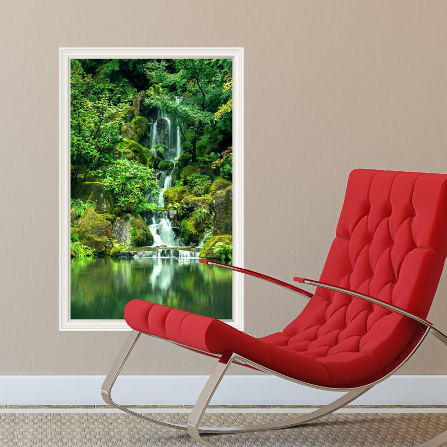 新緑 滝 Mu3アクセント壁紙 日本製 川 木々 グリーン ウォールステッカー ポスター シール 特大 景色 風景 写真 インスタ Acw 0045 Ktn W Lucca 通販 Yahoo ショッピング