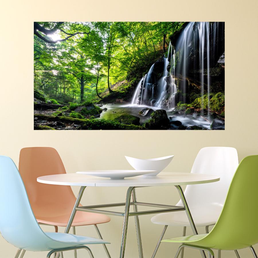 滝 川 木々 特大 日本製 Mu3アクセント壁紙 ウォールステッカー 森 グリーン 新緑 旅行 写真 ポスター シール アート インスタ Acw 0047 Kyn N Lucca 通販 Yahoo ショッピング