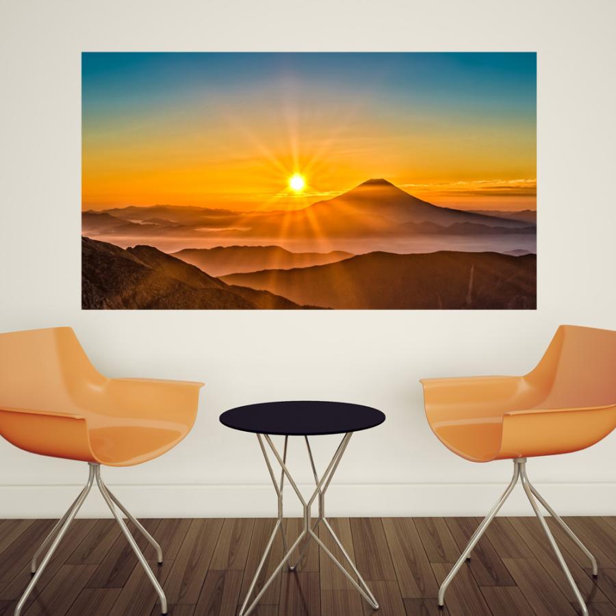 富士山 ウォールステッカー 日本製 Mu3 山 自然 旅行 写真 ポスター シール アート アクセント壁紙 インスタ Acw 0053 Kyn N Lucca 通販 Yahoo ショッピング