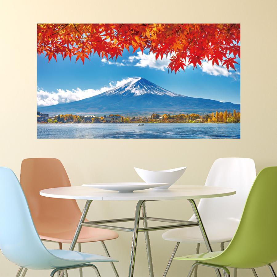 ウォールステッカー 富士山 紅葉 もみじ 日本製 MU3 fuji 壁紙