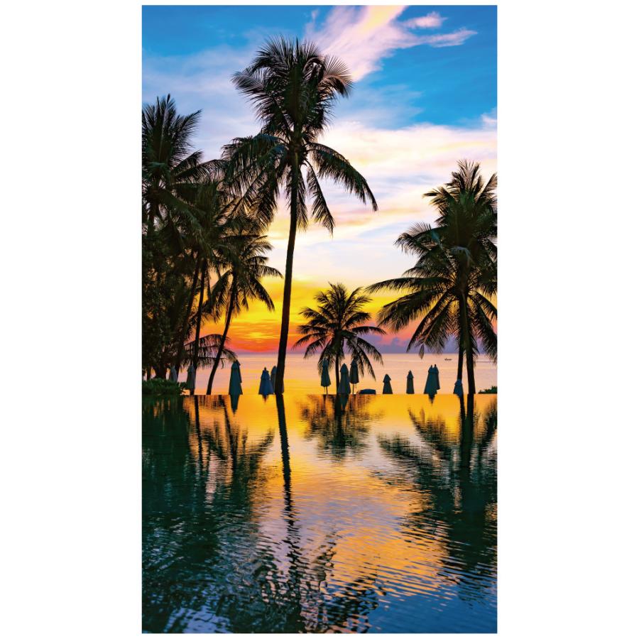 ウォールステッカー 南国 ビーチ 日本製 Mu3 壁紙 ポスター シール ヤシ 椰子 夕焼け サンセット 夕暮れ 風景 景色 海 海岸 お風呂 浴室 Diy リフォーム Acw 0065 Ktn N Lucca 通販 Yahoo ショッピング