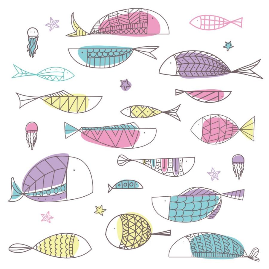 ウォールステッカー 魚 さかな Mu3 日本製 フィッシュ アクア 海 シール 壁紙 風呂 ドア トイレ 北欧 インスタ 映え Hnkb 0007 Lucca 通販 Yahoo ショッピング